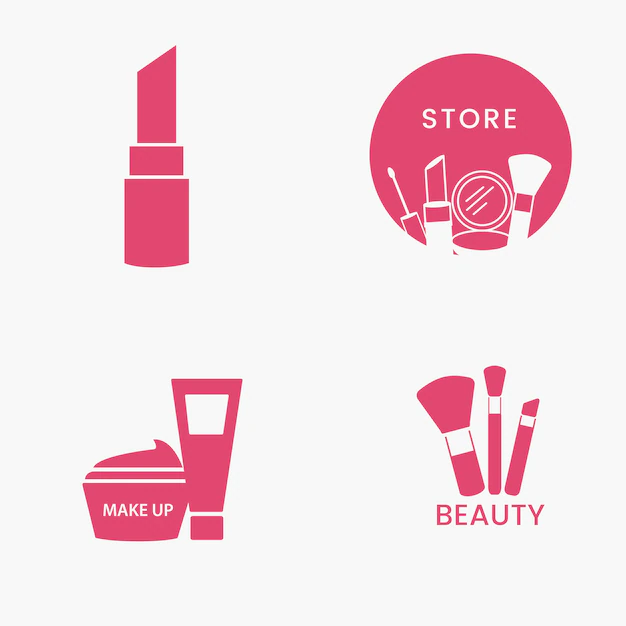 Free Vector | Beauty cosmetics icon set