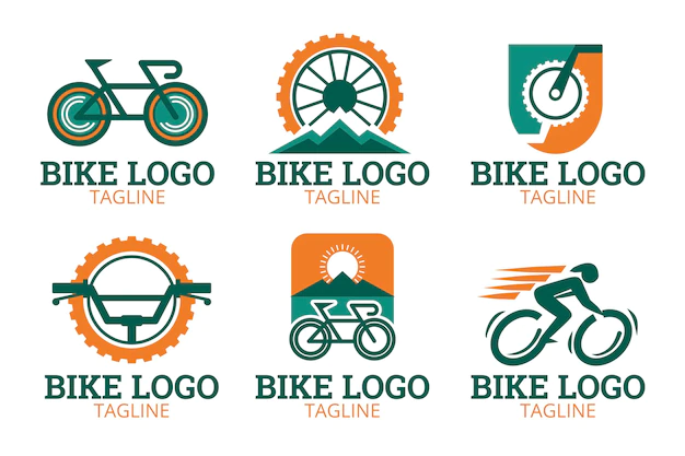 Free Vector | Bike logo collection in flat design