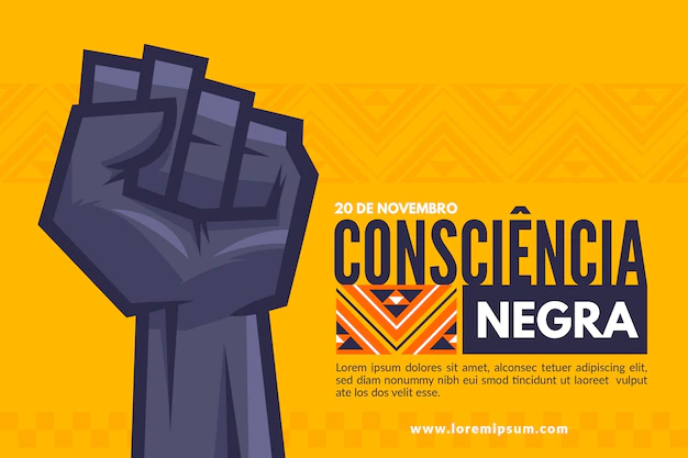 Free Vector | Black awareness day celebration illustration with fist
