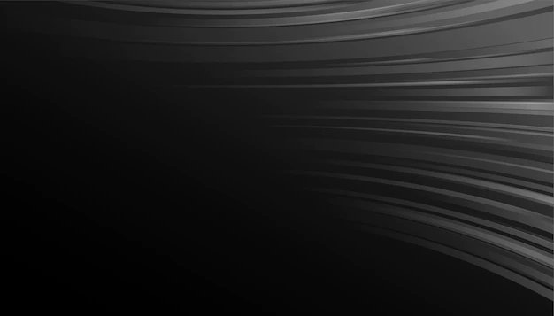 Free Vector | Black background with curve motion lines effect