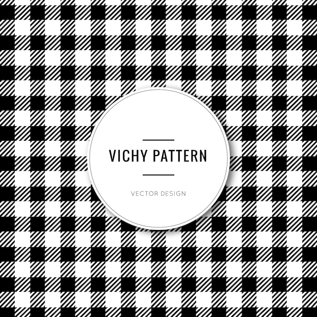 Free Vector | Black vichy pattern