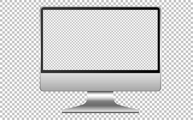 Free Vector | Blank screen computer icon isolated on white background