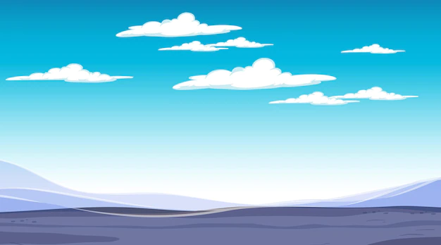 Free Vector | Blank sky at daytime scene with blank flood landscape