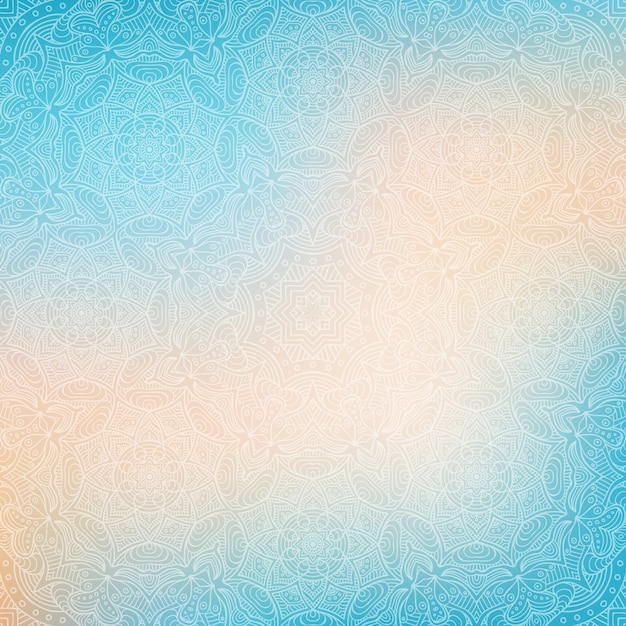 Free Vector | Blue abstract background with mandalas