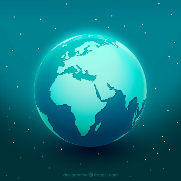 Free Vector | Blue earth globe