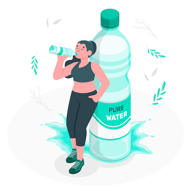 Free Vector | Bottle of water concept illustration