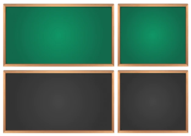 Free Vector | Chalkboards in green and black