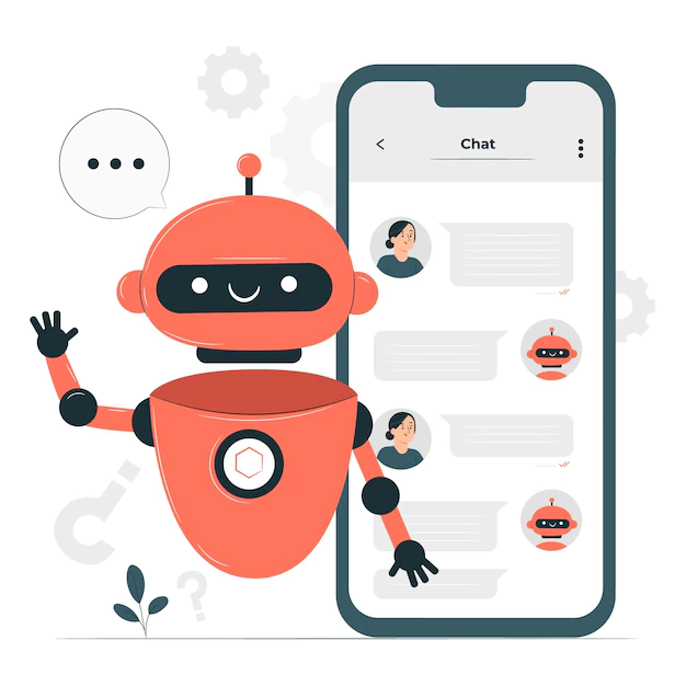 Free Vector | Chat bot concept illustration