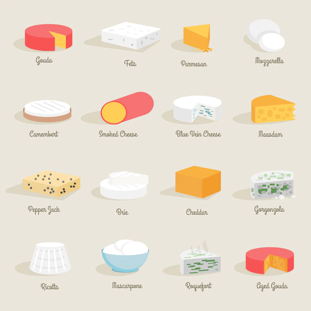 Free Vector | Cheese icon flat
