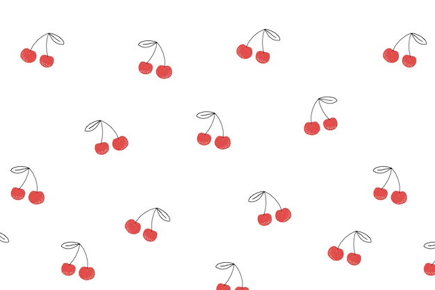 Free Vector | Cherry background desktop wallpaper, cute vector
