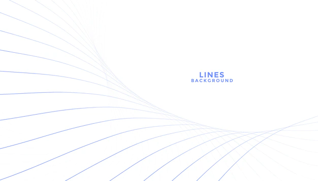Free Vector | Clean blend of lines flowing white background