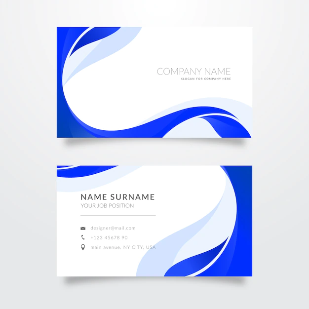 Free Vector | Collection of abstract monochromatic business cards