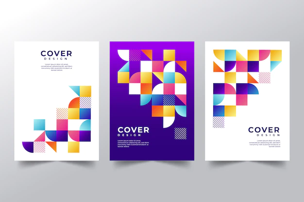 Free Vector | Colorful abstract covers set