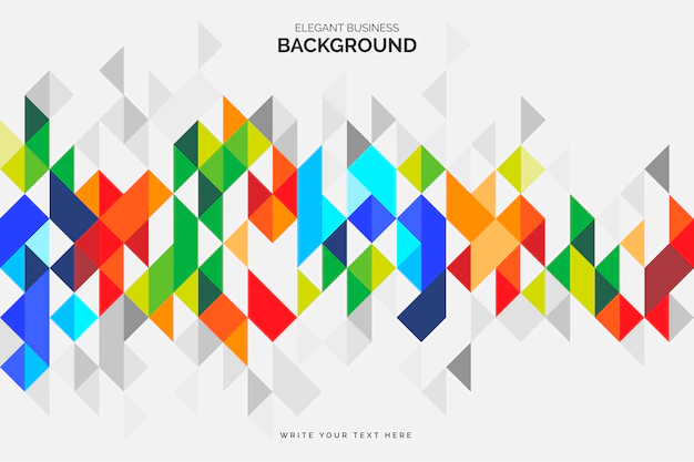 Free Vector | Colorful business background with geometric shapes