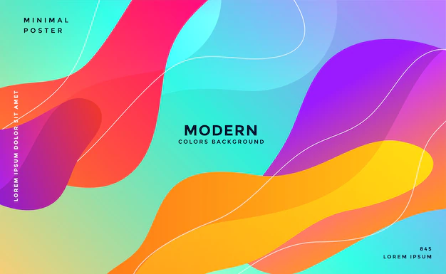 Free Vector | Colorful dynamic fluid shape background design