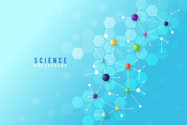 Free Vector | Colorful realistic science background