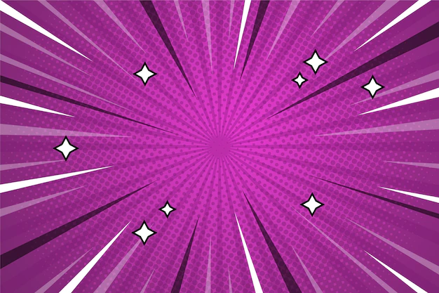 Free Vector | Comic style background violet colored and stars