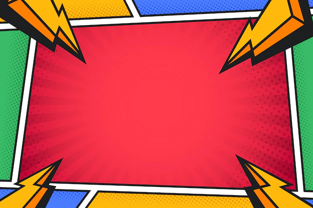 Free Vector | Comics background with halftone effect