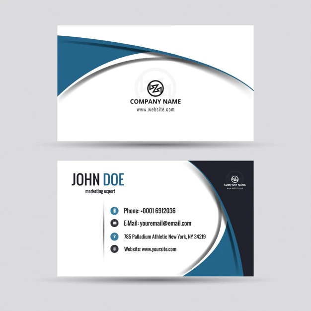 Free Vector | Company card in modern style