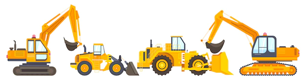 Free Vector | Construction machine collection
