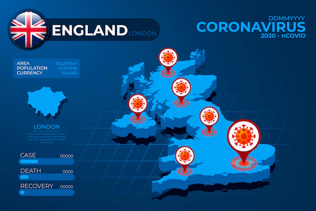 Free Vector | Coronavirus country map infographic