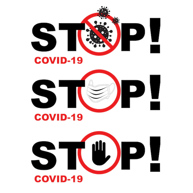 Free Vector | Coronavirus stop sign