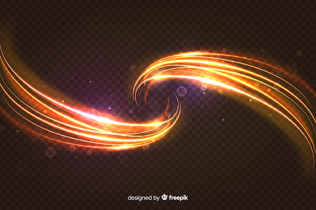 Free Vector | Curve light effect realistic style