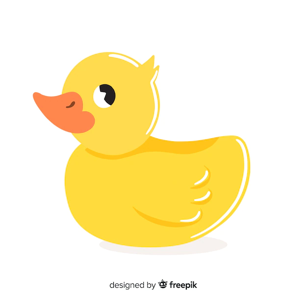 Free Vector | Cute yellow rubber duck