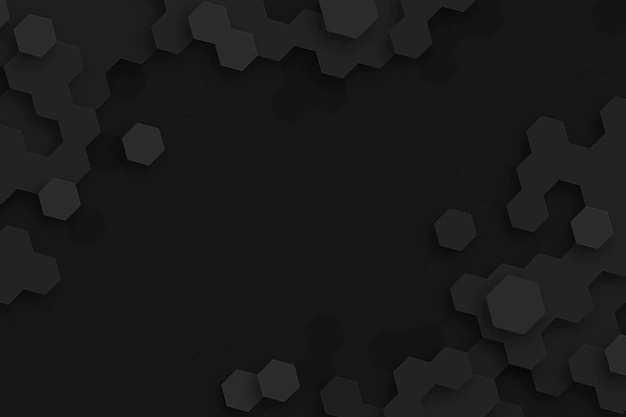 Free Vector | Dark minimal hexagons background