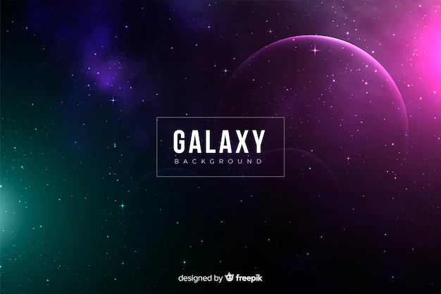 Free Vector | Dark realistic galaxy background