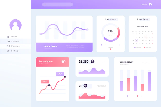 Free Vector | Dashboard business user panel
