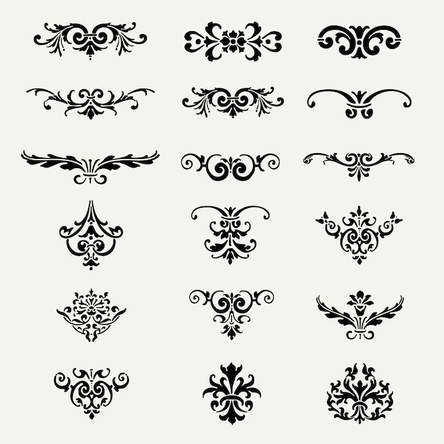 Free Vector | Decorative ornaments collection