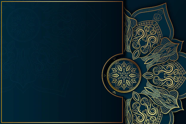 Free Vector | Detailed dark mandala background