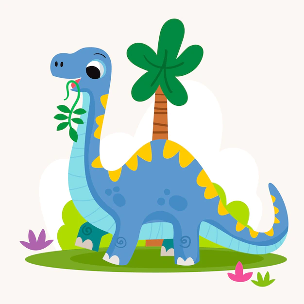 Free Vector | Drawn baby dinosaur illustrated