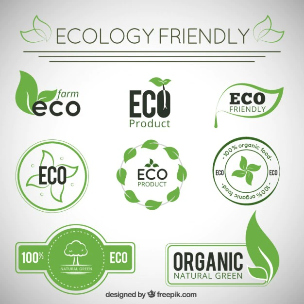 Free Vector | Ecology badges collection