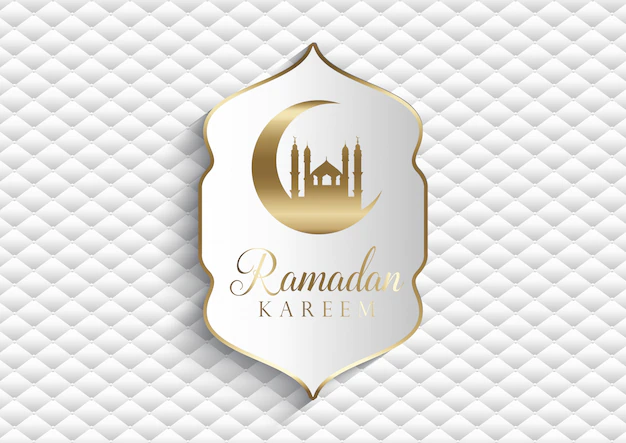 Free Vector | Elegant background for ramadan kareem in white and gold