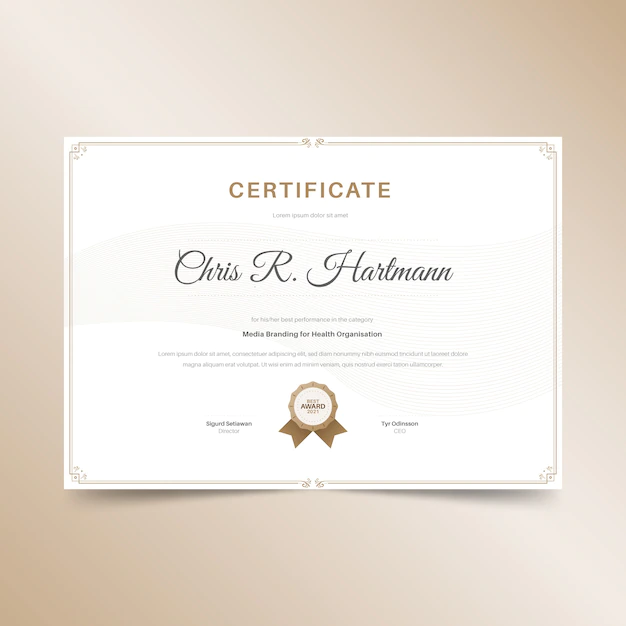 Free Vector | Elegant certificate template