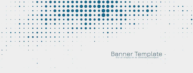 Free Vector | Elegant halftone design banner template