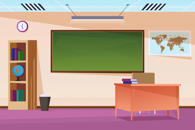 Free Vector | Empty school class background