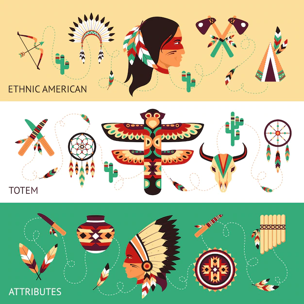 Free Vector | Ethnic design concept banners