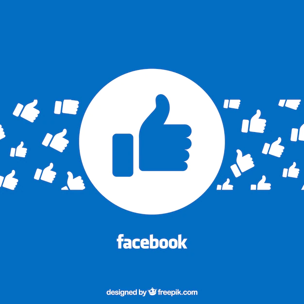 Free Vector | Facebook background with likes