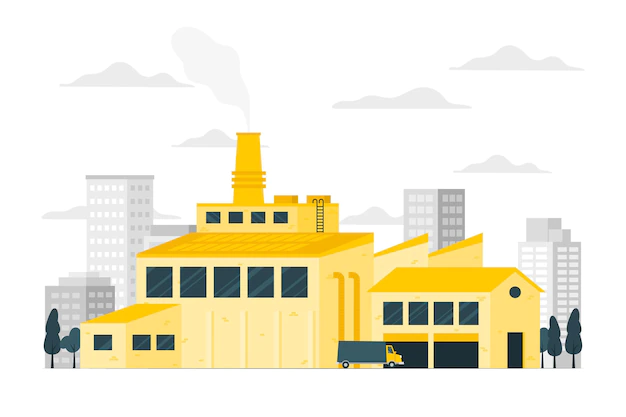 Free Vector | Factory concept illustration