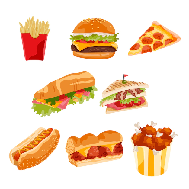 Free Vector | Fast food