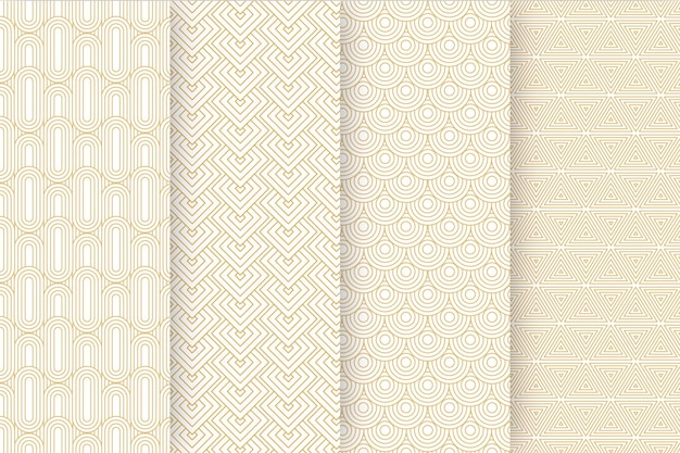 Free Vector | Flat art deco pattern collection