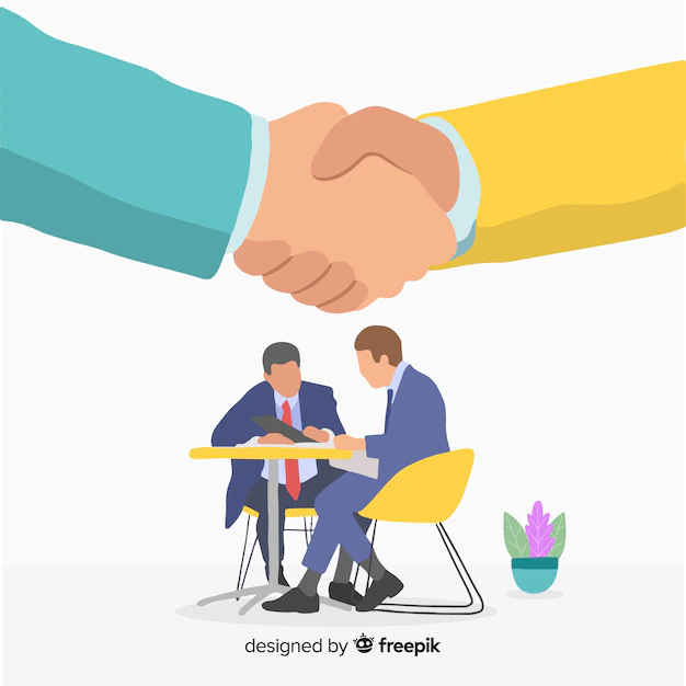 Free Vector | Flat business deal concept