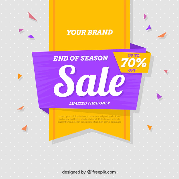 Free Vector | Flat colorful sale background