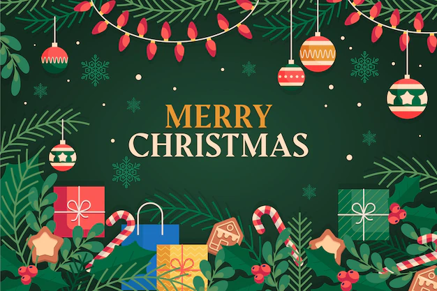 Free Vector | Flat design christmas background