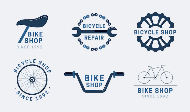 Free Vector | Flat design logo template set