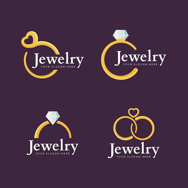 Free Vector | Flat design ring logo collection