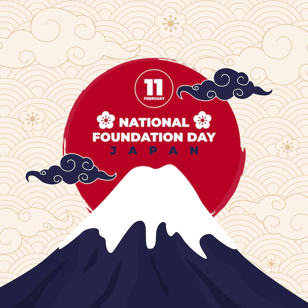 Free Vector | Flat foundation day japan
